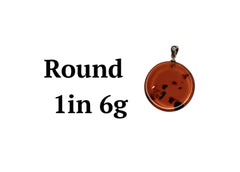 Baltic Amber and Stamped 925 Silver Round Pendant