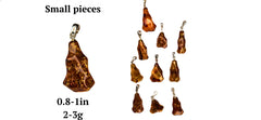 Amber Free Shape Small Pendant