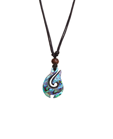 Pointed Paua Shell Hei Matau